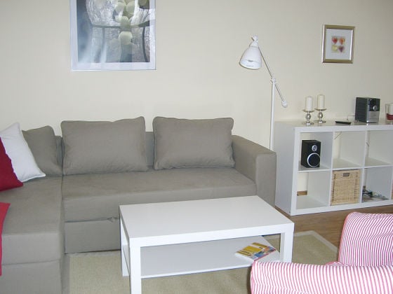 Wohnzimmer mit Schlafcouch