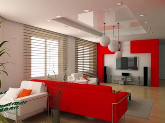 Example of centr.Living Room,w/foldaway bed,Dining Area
