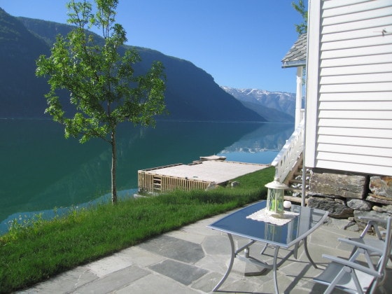 Fjordview from terrace of "Butikken"
