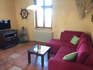 Blick in das Wohnzimmer