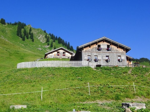 Alpine hut Garmilhütte ski mountain hut