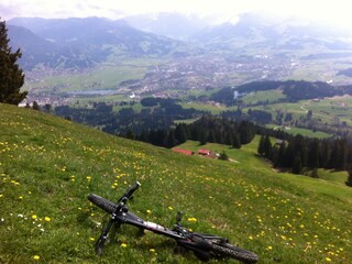 Hoch hinaus - Blick nach Sonthofen