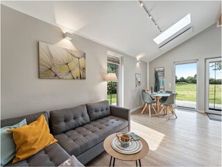 mit Blick ins Grüne