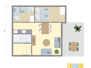 Ferienhaus Brouwershaven Grundriss 21