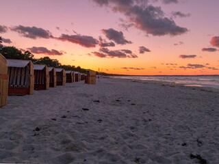 Abenddämmerung am Strand von Binz