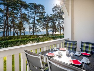 Balkon mit Meerblick Fewo 4
