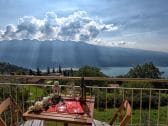 Balkon mit Monte Baldo Blick