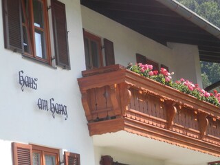Balkon mit  Aussicht