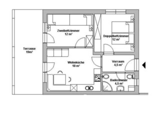 Appartamento per vacanze Gsies Pianta del piano 33