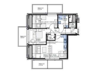 Appartamento per vacanze Scharbeutz Pianta del piano 21