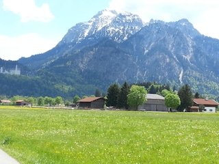 Der Augustinerhof umgeben von Wiesen und Bergen