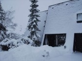 unser Haus im Winter