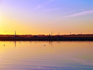 Abendstimmung am Yachthafen in Wackerballig