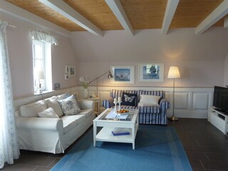 Sofaecke im maritimen Stil