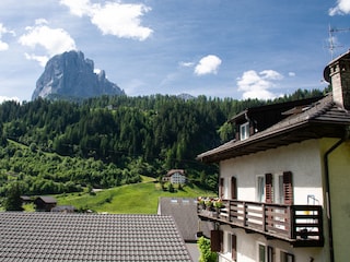 Der Balkon der Wohnung + Langkofel