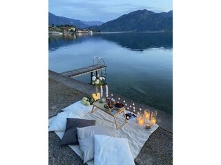 Heiratsantrag am Steg vor unserem Haus