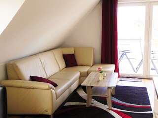 Wohnbereich zum balkon