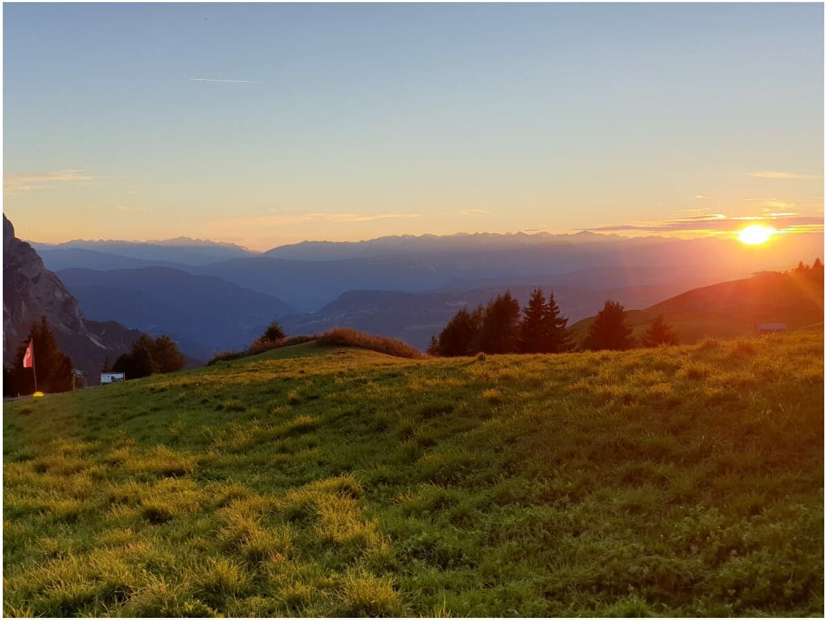 Sonnenuntergang auf der Seiser Alm