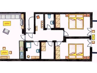 Ferienwohnung Wallgau Grundriss 40