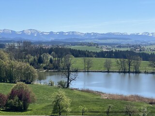 Schlossweiher 200 m vom Haus, Badsee 600 m entfernt