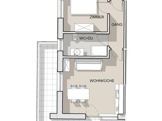 Appartamento per vacanze Lana Pianta del piano 18