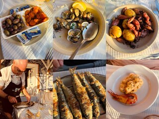 Fresh fish available in a couple of restaurants