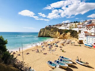 Blicke auf den Strand von Carvoeiro