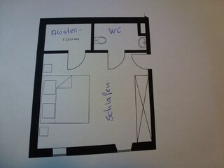 Grundriss Suite Schlafzimmer