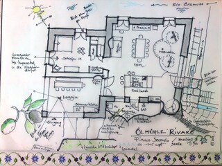 Appartamento per vacanze Caravonica Pianta del piano 35