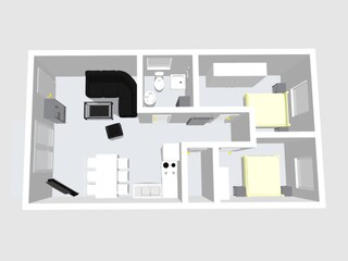 3D-Ansicht Ferienwohnung Haus Frohsinn