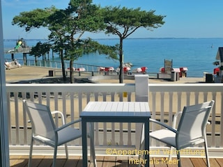 Ein Platz an der Sonne.Blick vom Wohntimmer/Balkon