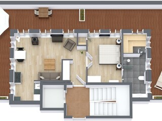 Vakantieappartement Binz Grondplan 7