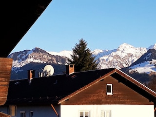 Blick vom Balkon der Ferienwohnung