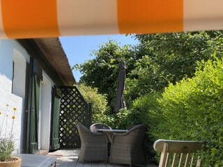 nicht nur Strandkorb, auch einen Essplatz für Sie!