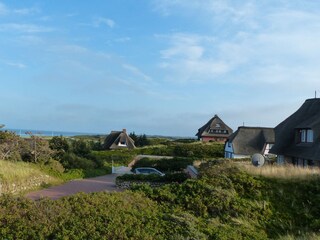 Ausblick auf das Wattenmeer vom Esstisch aus