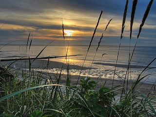 "Unser Strand am Abend bei Ebbe"