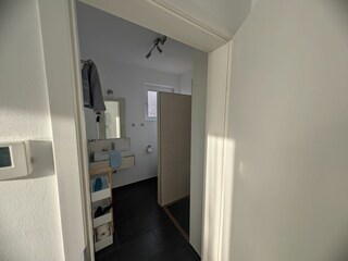 Blick ins Badezimmer
