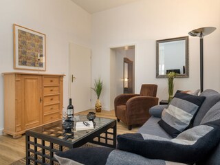 Auf der Couch kann aufgebettet werden.