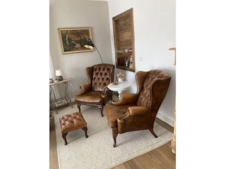 Leseecke mit Chesterfieldsessel