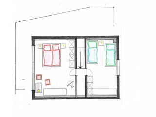 Casa per le vacanze Baabe Pianta del piano 21