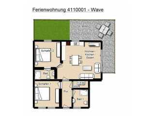 Appartamento per vacanze Borkum Registrazione all'aperto 27