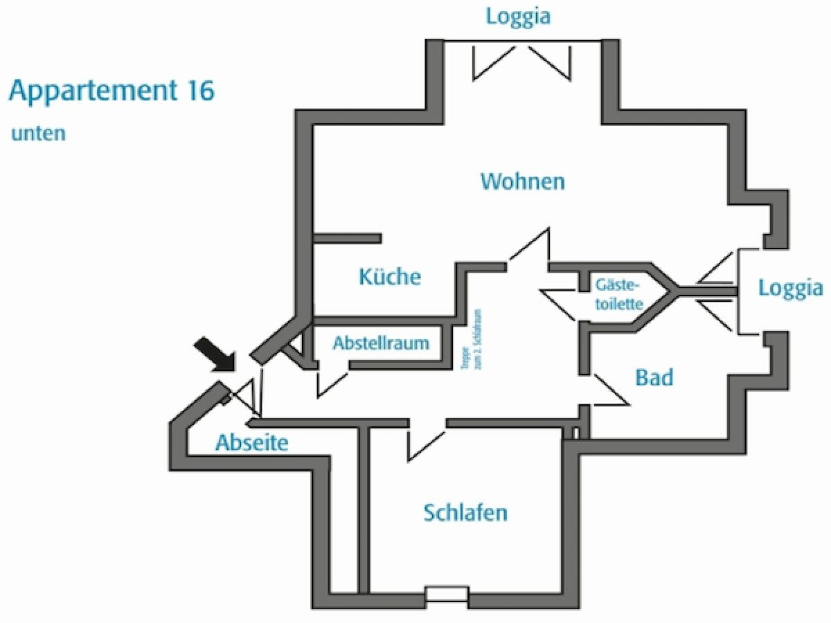 Appartement 16 unten