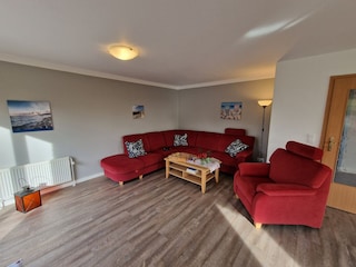 Eckgarnitur im Wohnzimmer
