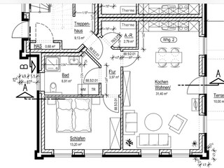 Vakantieappartement Greetsiel Grondplan 44