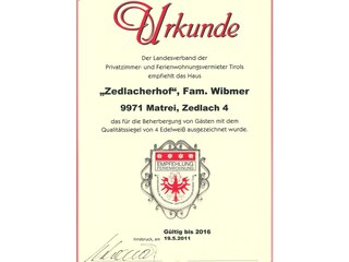Appartamento per vacanze Matrei in Osttirol Documento 14