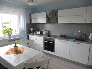 Kitchen with dining corner
