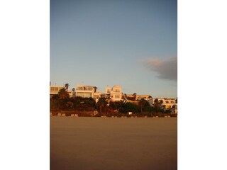 Blick vom Strand auf unser Haus