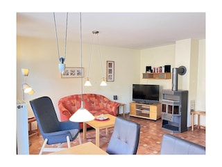 Wohnzimmer mit Kaminofen