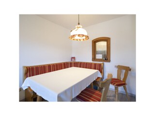 Eßecke im Wohnzimmer