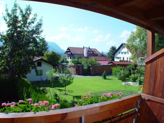 Blick vom Balkon nach Westen